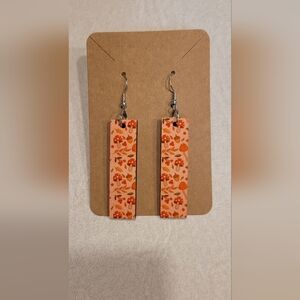 Mushroom & Fall Leaf Drop Earrings